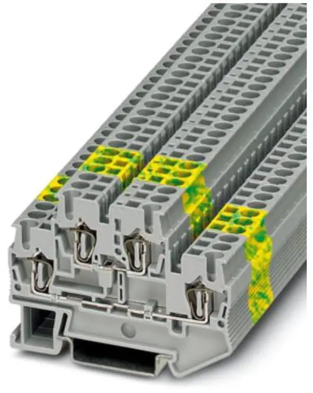 Alt view image 2 of 5 - Phoenix Terminal Block - STTB 2.5 - PE Ground Terminal Double Layer