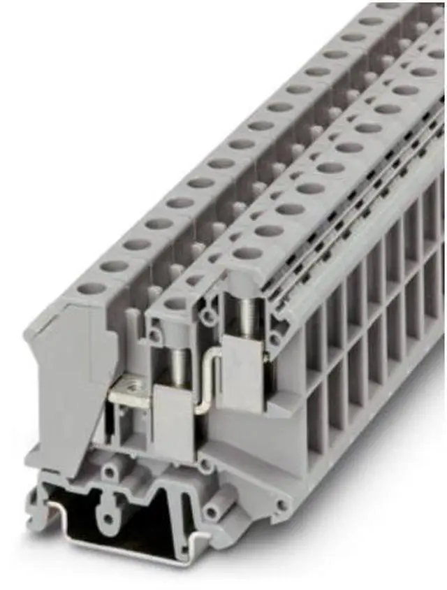 Main image of Phoenix UK 10-TWIN- Terminal block with two outgoing screws per incoming screw