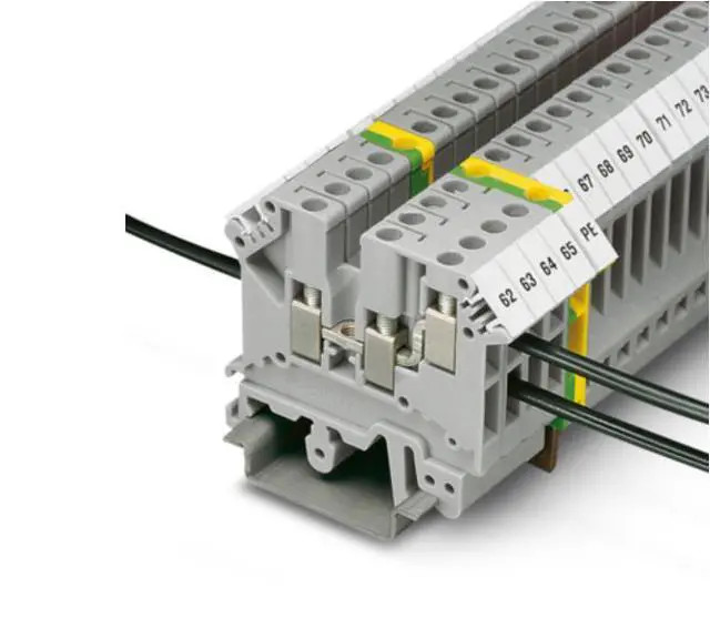 Alt view image 3 of 4 - Phoenix UK 10-TWIN- Terminal block with two outgoing screws per incoming screw