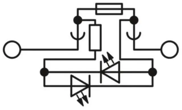 Alt view image 2 of 2 - Phoenix TB 4-HESILED 24 (5X20) I - Fuse Terminal Block with Indicator Lights