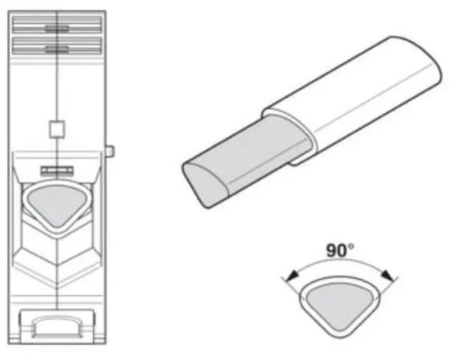 Alt view image 6 of 7 - Phoenix UKH 50 - High Current Terminal Block 50 Square Screw-Type Rail Combined Type