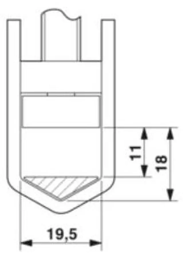 Alt view image 4 of 6 - Phoenix UKH 150 - High Current Terminal Block with 150 Square Screw-Type Rail Assembly