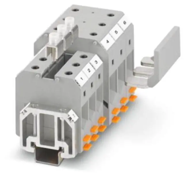 Alt view image 2 of 6 - Phoenix UKH 150 - High Current Terminal Block with 150 Square Screw-Type Rail Assembly