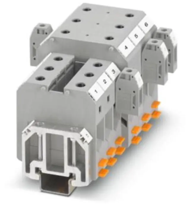 Alt view image 3 of 6 - Phoenix UKH 150 - High Current Terminal Block with 150 Square Screw-Type Rail Assembly