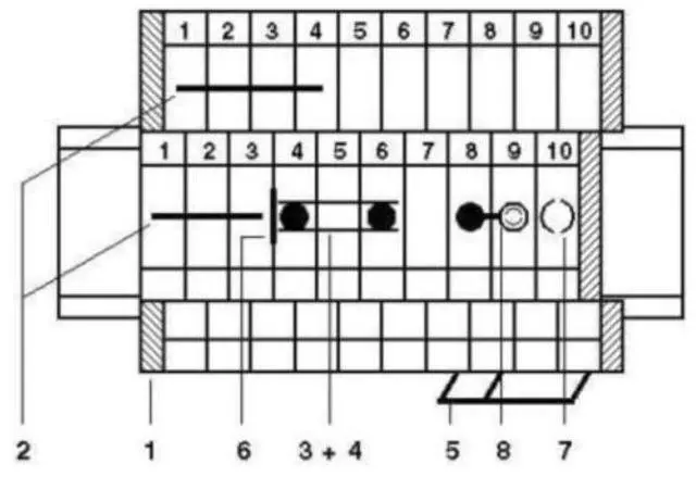 Alt view image 3 of 4 - Phoenix double-layer micro straight-through terminal block assembly MBKKB2.5 - rail-mounted combination