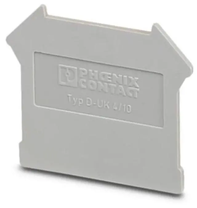 Main image of Phoenix D-UK 4/10 - End plate accessory terminal block with retaining plate