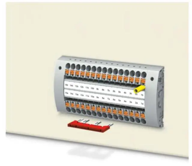 Alt view image 4 of 7 - Phoenix 50 pieces per pack. Terminal accessories - blue shorting pieces for bridging FBS 3-5 BU.