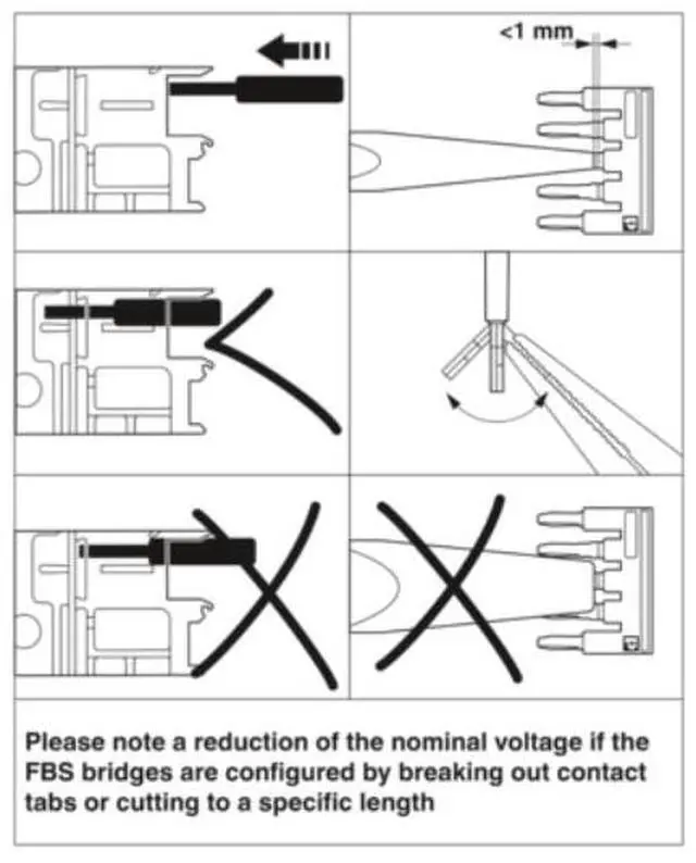 Alt view image 7 of 7 - Phoenix 50 pieces per pack. Terminal accessories - blue shorting pieces for bridging FBS 3-5 BU.