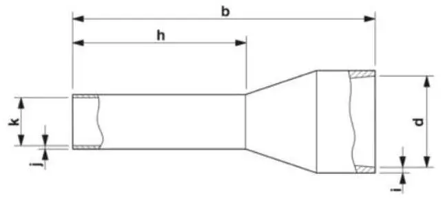 Alt view image 6 of 6 - Phoenix copper-nose cold-pressed tube-type insulation European standard AI4-10OG - Complete package, 100 pieces per package