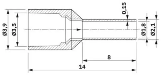 Alt view image 2 of 2 - Phoenix Cold Press Head - AI 1.5-8 BK-CN - Full Pack 100/Package