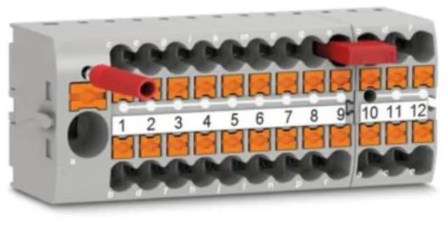 Alt view image 3 of 7 - Phoenix terminal block with one input and multiple outputs for wires PTFIX 6/6X2.5-NS35AGY - sold in individual pieces