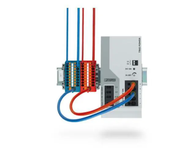 Alt view image 5 of 7 - Phoenix terminal block PTFIX 6X2.5-NS35A RD - Weak current and strong current wiring board