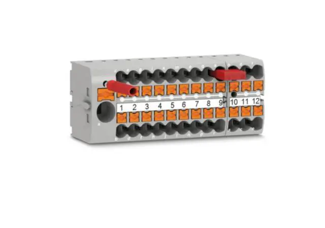 Alt view image 4 of 7 - Phoenix terminal block PTFIX 6X2.5-NS35A RD - Weak current and strong current wiring board