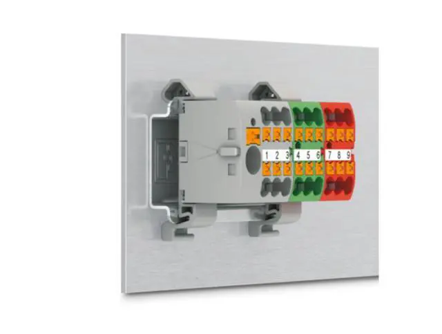 Alt view image 3 of 7 - Phoenix terminal block PTFIX 6X2.5-NS35A RD - Weak current and strong current wiring board