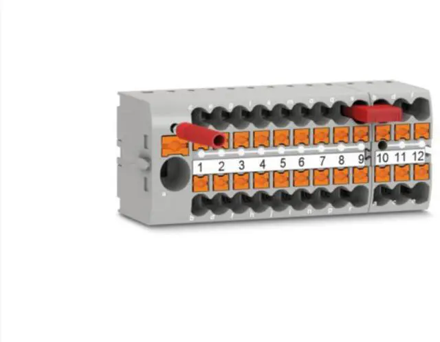 Alt view image 3 of 7 - Phoenix PTFIX 6/18X2.5-NS35A splitter wiring board wiring terminals