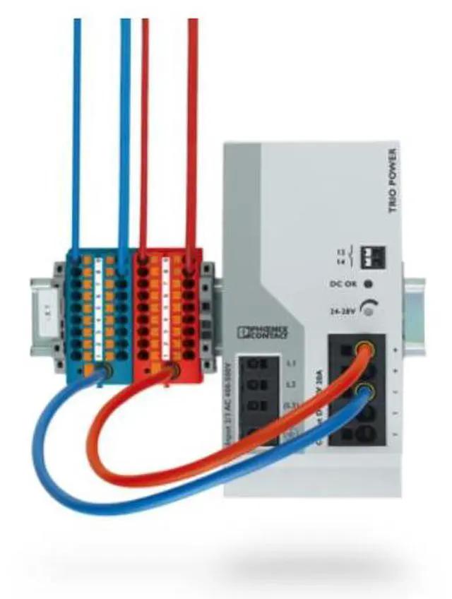 Alt view image 5 of 7 - Phoenix PTFIX 6/18X2.5-NS35A splitter wiring board wiring terminals