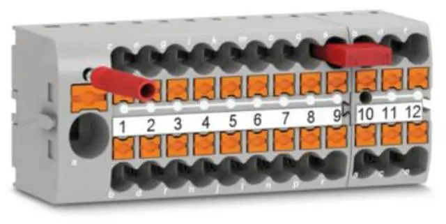 Alt view image 3 of 7 - Phoenix terminal block PTFIX 6/18X2.5-NS35A RD - Distribution panel for wiring