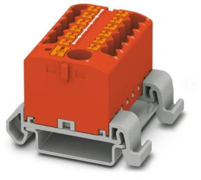 Main image of Phoenix terminal block rail PTFIX6/12X2.5-NS35A RD wiring board splitter