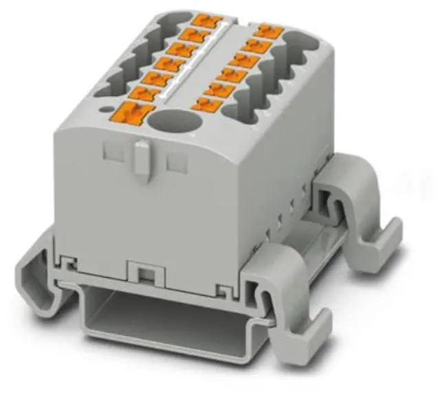 Main image of Phoenix terminal block wiring board PTFIX6/12X2.5-NS35A GY - one inlet with multiple outlets