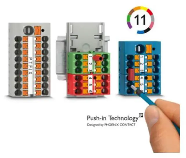 Alt view image 6 of 7 - Phoenix terminal splitter PTFIX18X2.5-NS35A GY- wiring board