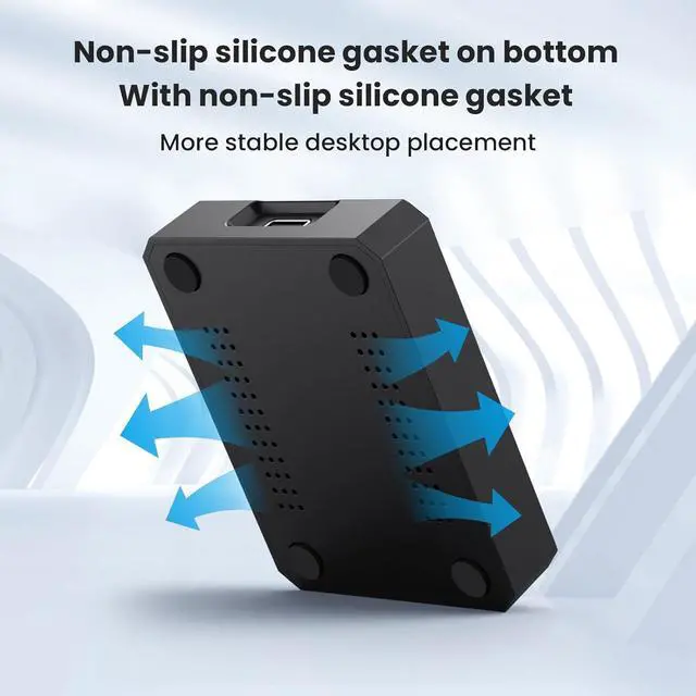 Alt view image 7 of 7 - M.2 NVMe & SATA to USB C Docking Station, M.2 SSD to USB Adapter Reader for M.2 (M Key, B+M Key) NVMe and SATA NGFF SSD Size for 2280 2260 2242 2230 22110 Enclosure