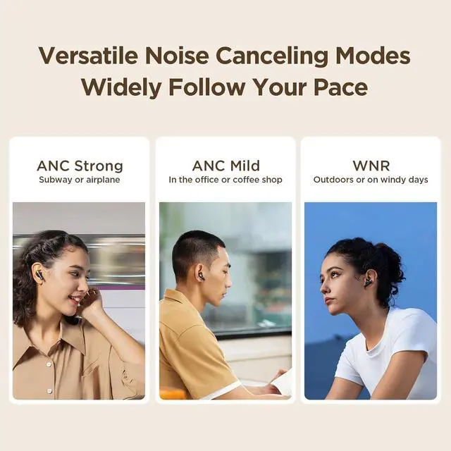 Alt view image 2 of 7 - 1MORE PistonBuds PRO Q30 True Wireless Active Noise Canceling Headphones