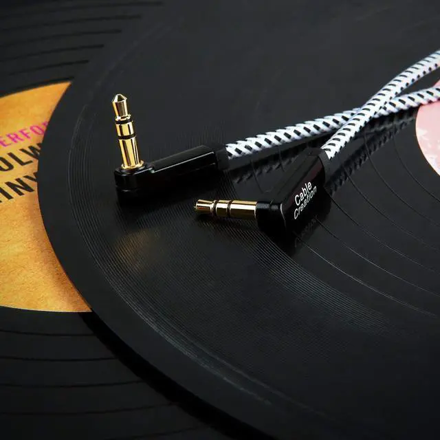 Alt view image 6 of 7 - 3.5mm Audio Cable(1.5FT/0.45M), 90 Degree 3.5mm Male to Male Auxiliary Aux Cable for Phones, Tablets, Headphones, MP3 Player, Car/Home Stereo, Laptops, iPads