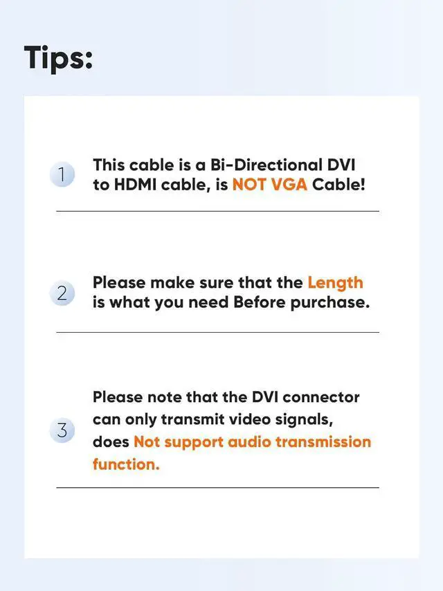 Alt view image 2 of 7 - CableCreation HDMI to DVI Short Cable 0.5ft, Bi-Directional DVI-I (24+5) Female to HDMI Male Adapter 1080P DVI to HDMI Converter Compatible with Xbox, PC, TV Box, PS5, Blue-ray, Switch