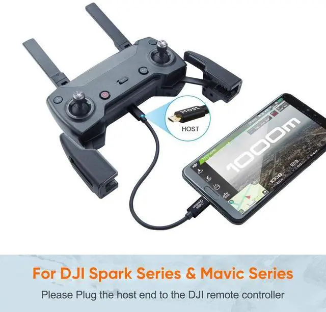 Alt view image 3 of 6 - CableCreation Short Micro USB to Micro USB OTG Cable 8inch, Works for DJI Spark Mavic, PS4, Owlet, Android Phone Tablet, DAC and More,20CM