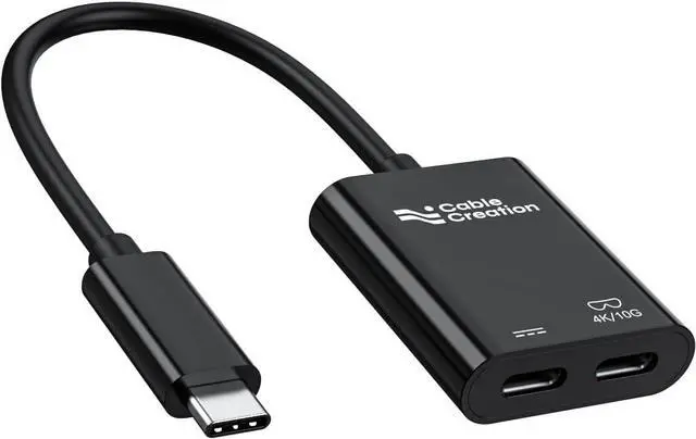 Main image of CableCreation USB C to AR Glasses and Charging Adapter,Charge and Play,4K@60Hz/1080P@120Hz,100W Fast Charging Compatible with Steam Deck/ROG Ally/Phone15/16/Viture/Rokid/Xreal AR Glasses