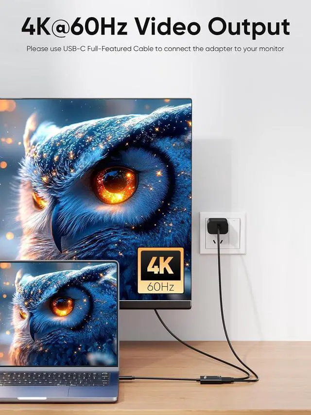 Alt view image 4 of 7 - CableCreation USB C to AR Glasses and Charging Adapter,Charge and Play,4K@60Hz/1080P@120Hz,100W Fast Charging Compatible with Steam Deck/ROG Ally/Phone15/16/Viture/Rokid/Xreal AR Glasses