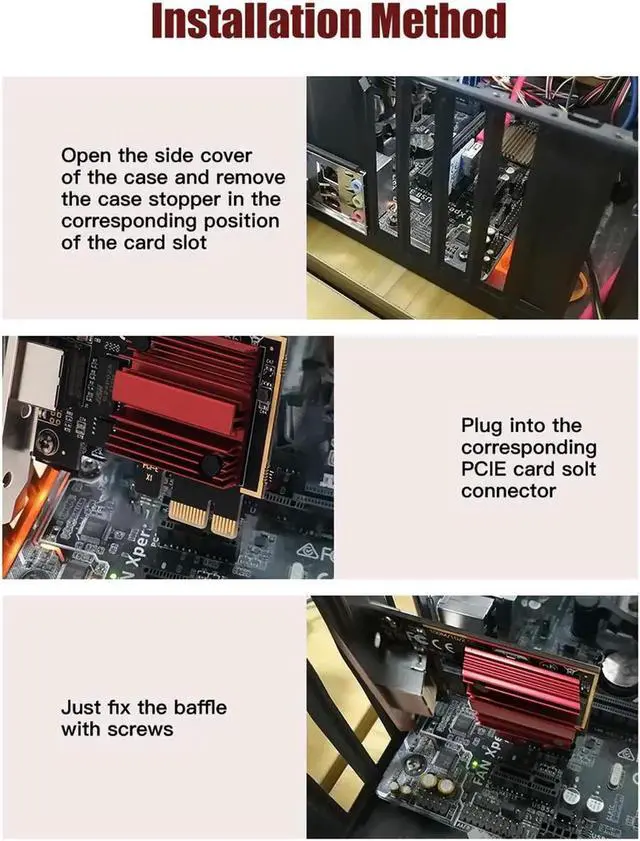 Alt view image 7 of 7 - 2.5Gbps PCI Express Network Adapter RJ45 to PCIE Card RTL8125 NIC 2.5G Gigabit LAN Gaming Network Card PCI-E x1 RJ45 NIC for Desktop