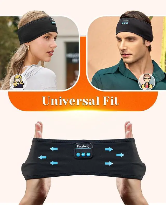 Alt view image 7 of 7 - 2 Pack Sleep Headphones, Sleeping Headphones | Bluetooth Headband with Ultra-Thin HD Stereo Speaker, Wireless Headphone for Sports, Insomnia, Yoga, Air Travel, Meditation