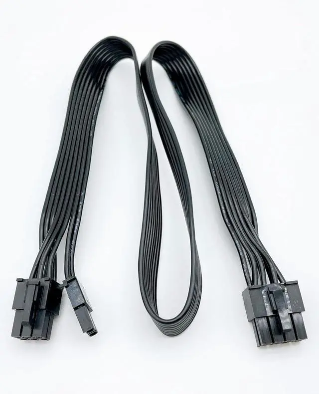 Main image of PCIE Cable for Corsair, 65CM Male to Male 8 Pin to 6+2 Pin GPU Power Cable for Thermaltake, ARESGAME Modular Power Supply (25'') (Black 18AWG)