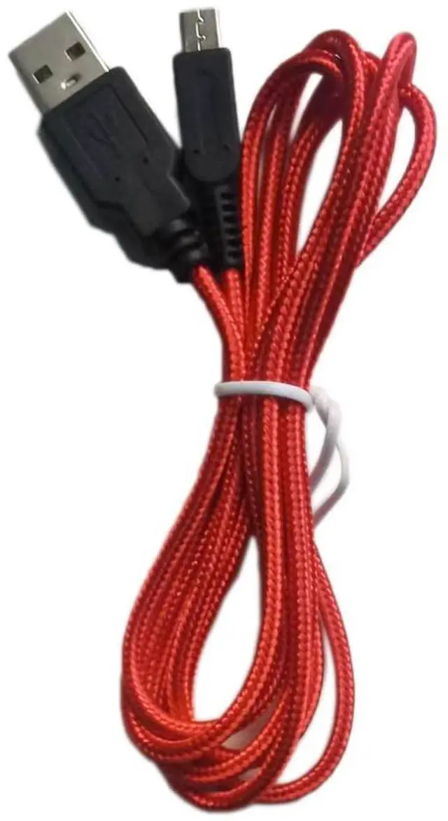 Alt view image 2 of 6 - Zigmoon hair 2-Pack New 3DS New 2DS DSi Charging Cable Power USB Charger Cord Compatible with Nintendo New 3DS/3DS,New 3DS XL/3DS XL,New 2DS/2DS XL/2DS/DSi/DSi XL,New 2DS XL Ndsi (Red)