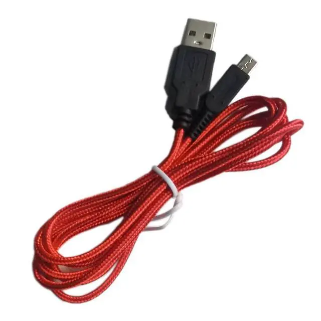 Alt view image 3 of 6 - Zigmoon hair 2-Pack New 3DS New 2DS DSi Charging Cable Power USB Charger Cord Compatible with Nintendo New 3DS/3DS,New 3DS XL/3DS XL,New 2DS/2DS XL/2DS/DSi/DSi XL,New 2DS XL Ndsi (Red)