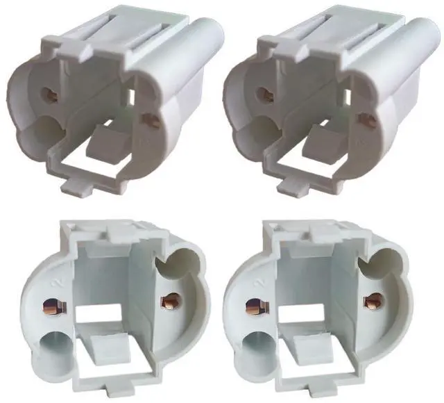 Alt view image 3 of 6 - 4-PCS G23 GX23 Lamp Holder 2 Pin H Tube Energy-Saving LED Horizontal Plug in Lamp Socket G23 Two Needle Plug Light Base