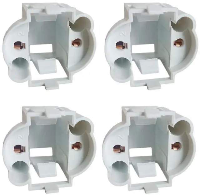 Alt view image 2 of 6 - 4-PCS G23 GX23 Lamp Holder 2 Pin H Tube Energy-Saving LED Horizontal Plug in Lamp Socket G23 Two Needle Plug Light Base