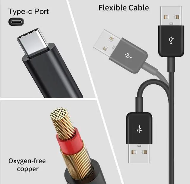 Alt view image 4 of 5 - Suitable for RENPHO Massage Gun Charger Power Cord Compatible with RELUKS,Sportneer Mini 2 Mini 3,Renpho,BOB and Brad,Medcursor MG05,Hethtec,TEIKARE,Kelices,Youdgee M15 Type C Charging Cord