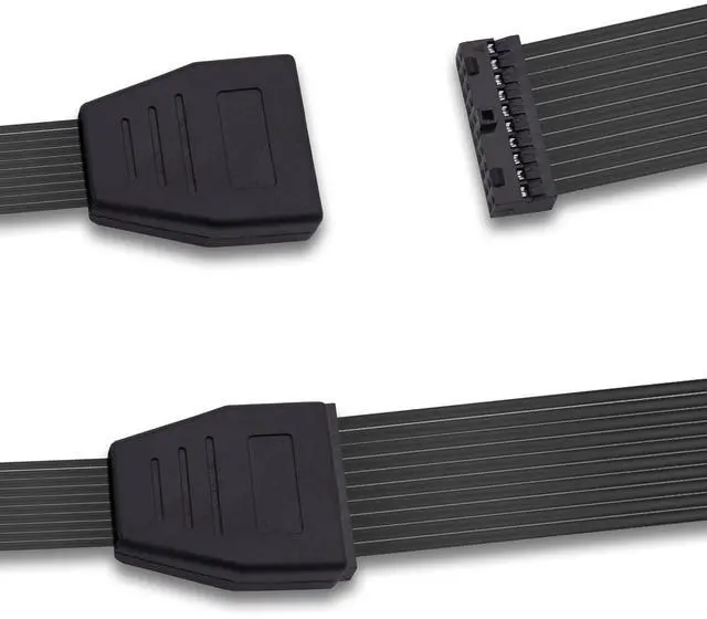 Alt view image 4 of 7 - USB 3.0 Header Extension Cable Motherboard 19/20 Pin Male to Female Internal Extension Cable USB 3.0 19Pin 20 Pin Extender Adapter for Solving Motherboards Blocked by Graphics Card -15cm