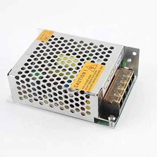 Alt view image 5 of 7 - 12V 5A 60W Small Size Switching Power Supply Trans Compatible with Adapter Converter AC110V/220V to DC Compatible with WS2812B WS2811 WS2801 APA102 LED Strip Pixel Light, (12V 60W)