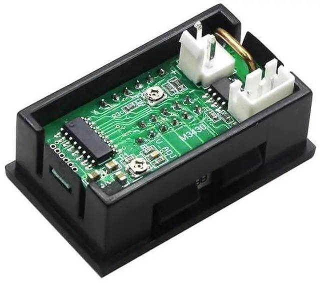 Alt view image 2 of 5 - 0.28" Digital Voltmeter Ammeter DC 100V 10A Amp Voltage Current Volt Amp Meter Current Tester 3 Bits Dual LED Display DC Dual Display Digital Voltage Ammeter