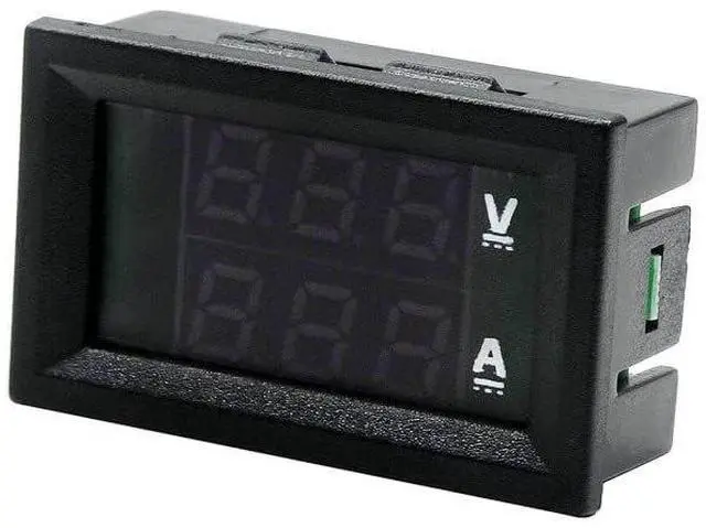 Alt view image 3 of 5 - 0.28" Digital Voltmeter Ammeter DC 100V 10A Amp Voltage Current Volt Amp Meter Current Tester 3 Bits Dual LED Display DC Dual Display Digital Voltage Ammeter