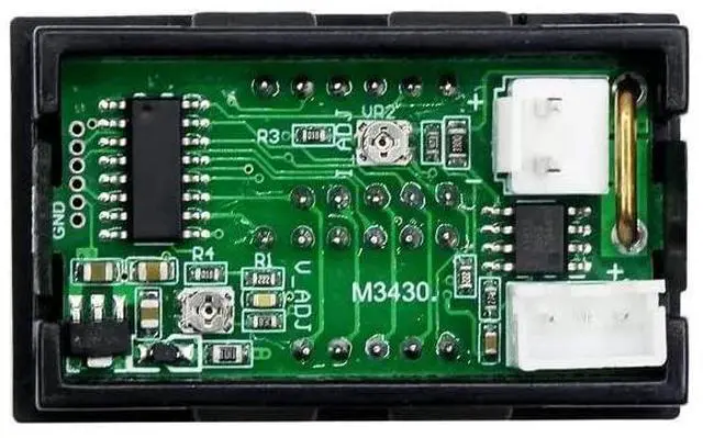 Alt view image 4 of 5 - 0.28" Digital Voltmeter Ammeter DC 100V 10A Amp Voltage Current Volt Amp Meter Current Tester 3 Bits Dual LED Display DC Dual Display Digital Voltage Ammeter