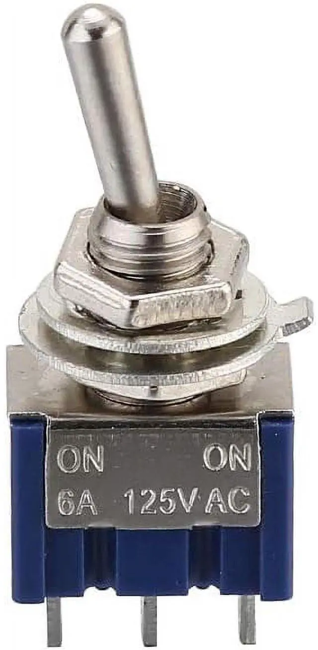 Alt view image 2 of 2 - 10pcs MTS-102 3-Pin SPDT ON/ON 6A 125V AC 2 Position Toggle Switches (MTS-102)