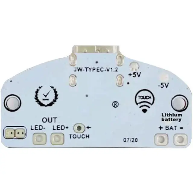 Alt view image 2 of 3 - Type-C Desk Lamp Circuit Board PCB Board USB Charging Three-Speed Dimming LED Touch Night Light Control Module