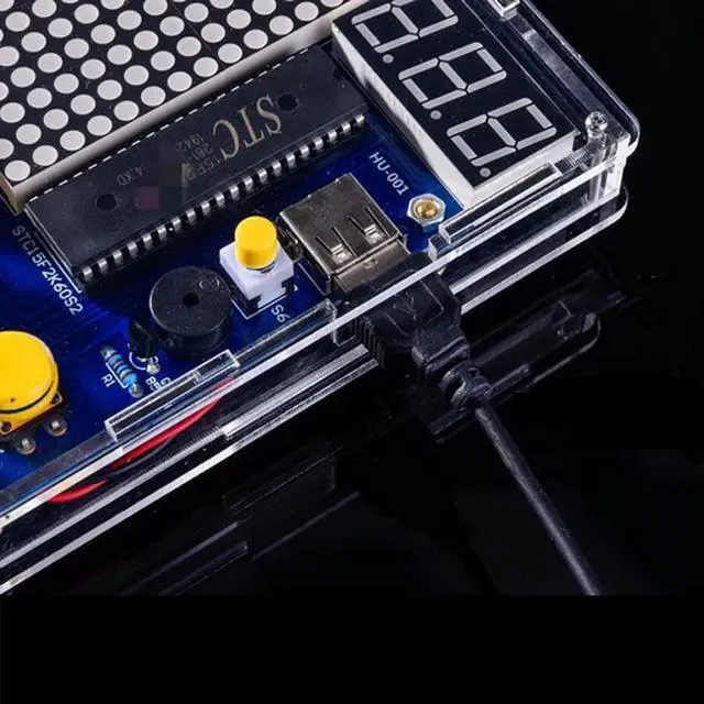 Alt view image 5 of 6 - Soldering Practice Project Game Kit DIY Electronic Game Console Kit Block Diy Kit Classical Games with Light and Case for School Education Teaching and Learning