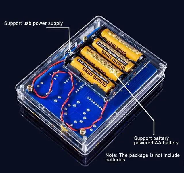 Alt view image 3 of 6 - Soldering Practice Project Game Kit DIY Electronic Game Console Kit Block Diy Kit Classical Games with Light and Case for School Education Teaching and Learning