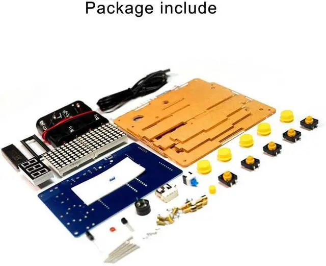 Alt view image 6 of 6 - Soldering Practice Project Game Kit DIY Electronic Game Console Kit Block Diy Kit Classical Games with Light and Case for School Education Teaching and Learning