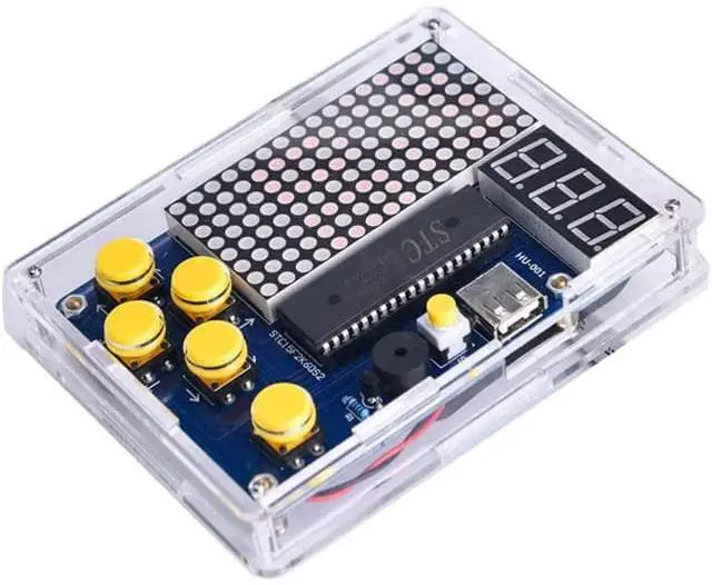 Main image of Soldering Practice Project Game Kit DIY Electronic Game Console Kit Block Diy Kit Classical Games with Light and Case for School Education Teaching and Learning